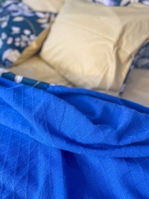 покрывало rustica1 blue (230 × 260)